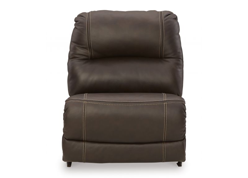 4 Seater L-Shape Modular Leather Recliner Lounge with Two Electric Recliners - Seaford